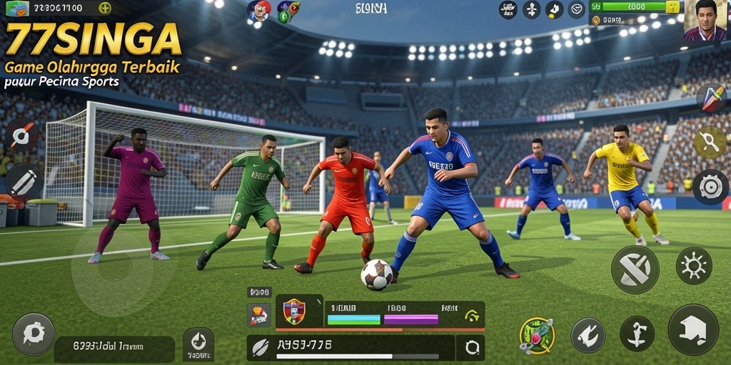 Tampilan gameplay 77SINGA yang mendebarkan dalam olahraga.