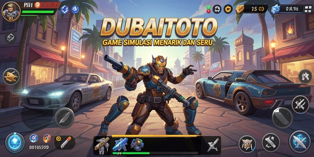 Tampak gameplay DUBAITOTO yang menakjubkan dengan grafis realistis.