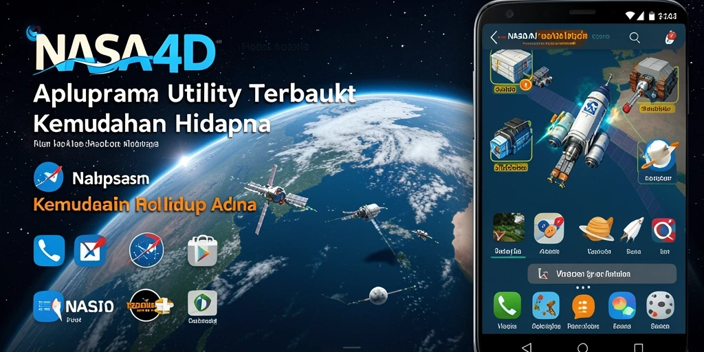 Screenshot utama NASA4D menampilkan antarmuka aplikasi yang modern dan intuitif.