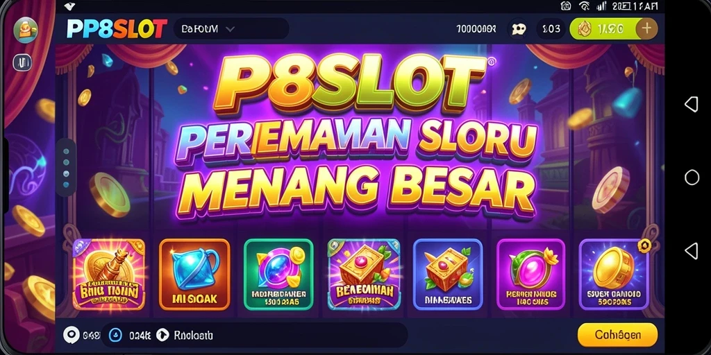 Tampilan gameplay slot PP8SLOT yang penuh warna dan dinamis.