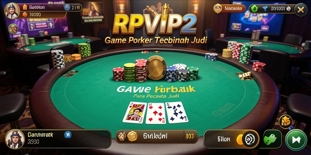 Tampilan gameplay Poker yang menarik dan mendebarkan.