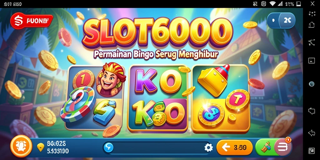 Gameplay SLOT6000 dengan tema Bingo yang menyenangkan dan menarik.