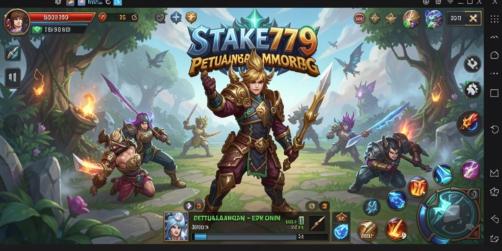 Tampilan gameplay STAKE779 yang mendebarkan di dunia MMORPG.