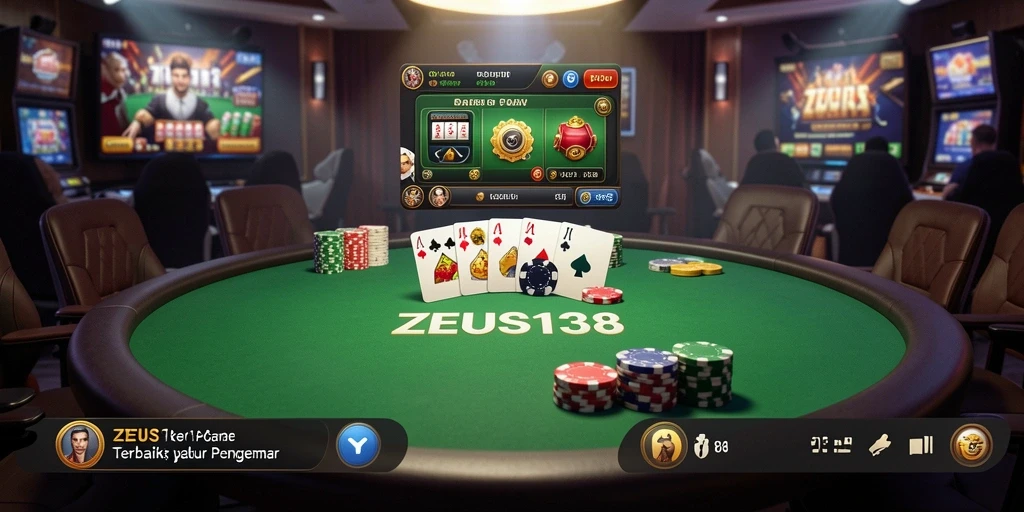 Tampilan gameplay menarik dan menegangkan dalam ZEUS138 untuk Poker.