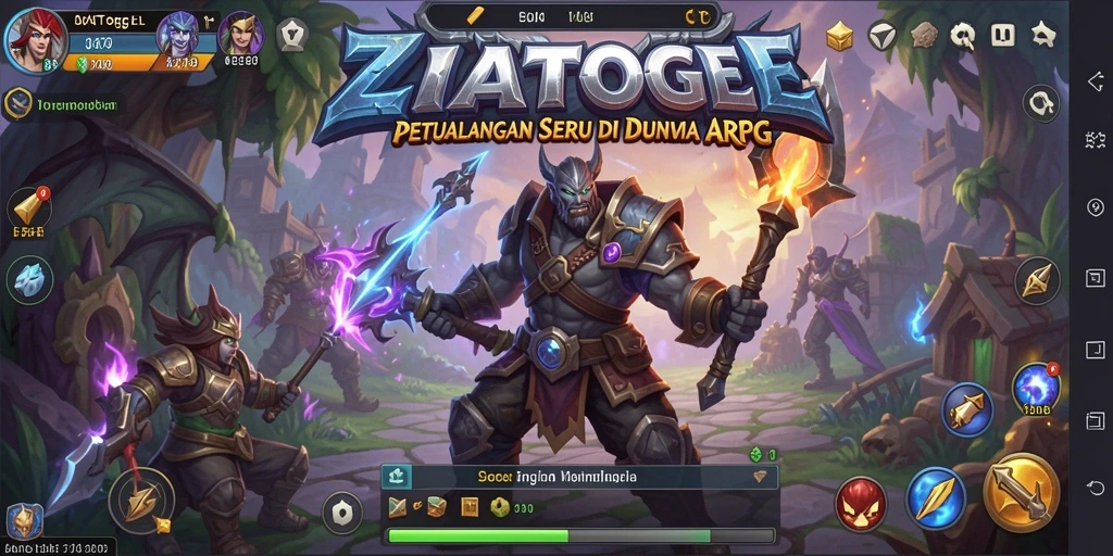 Gameplay seru di ZIATOGEL dengan berbagai karakter dan petualangan.